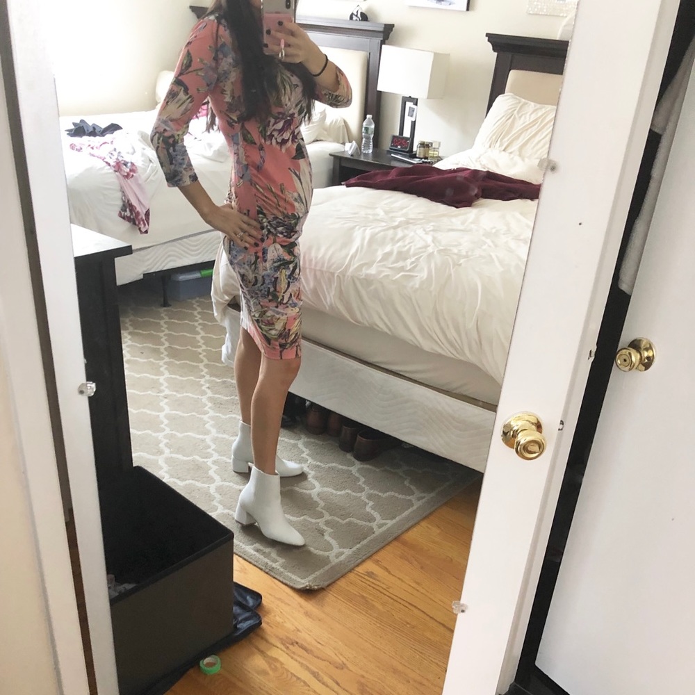 Asos Maternity floral print bodycon dress size 6
